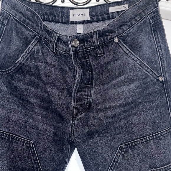New! Frame Le Souch Faded High-Rise Straight-Leg Jeans 🖤 size 25 NWT - Picture 11 of 13